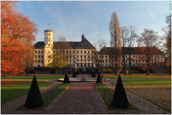 Fulda: Blick vom Park auf das Stadtschloss