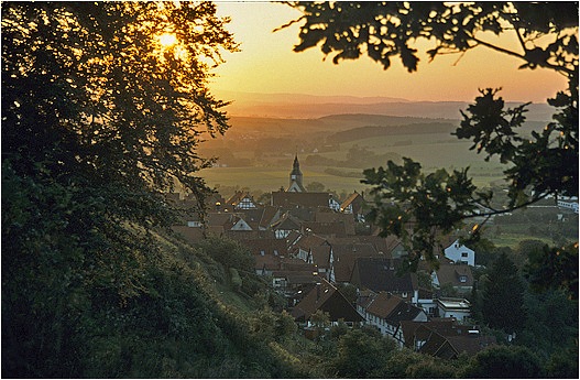 Schwalenberg: Blick vom Burgberg auf den Ort