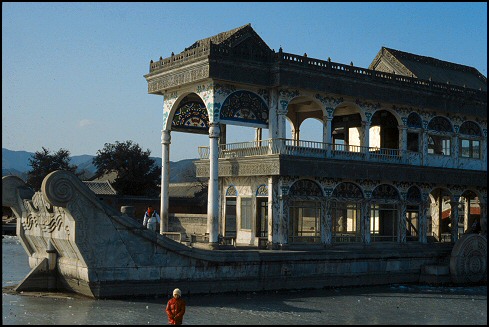 marble ship: Qingyanfang, Summer Palace, Beijing 